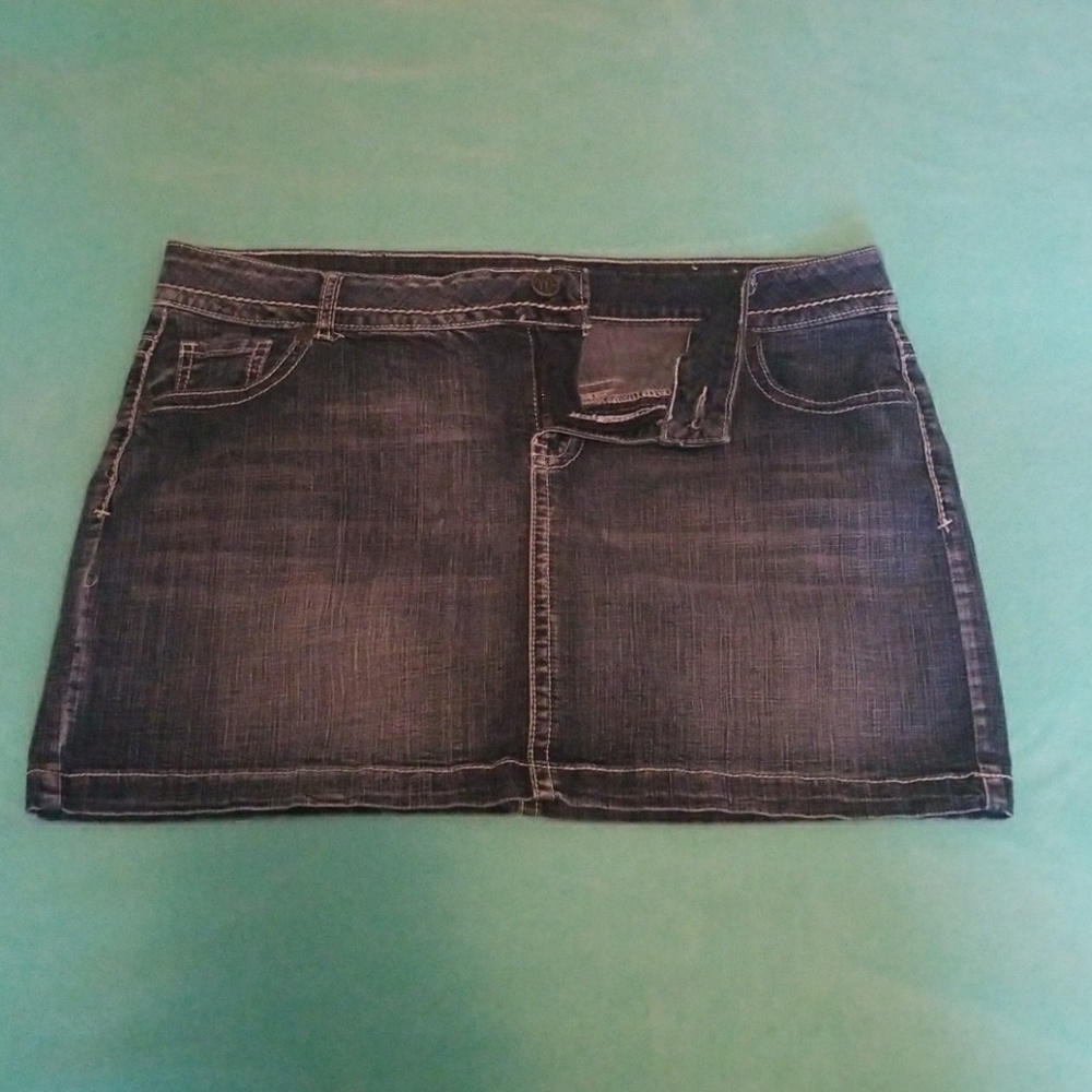 Jean miniskirt